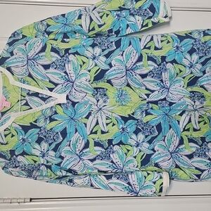 Floral Summer 3/4 Sleeve Coverup/Tunic